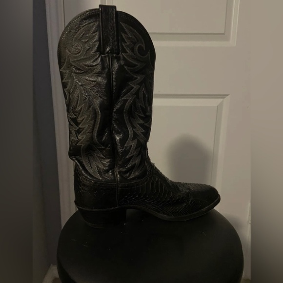 Dan Post Black Python Boots - Picture 7 of 10